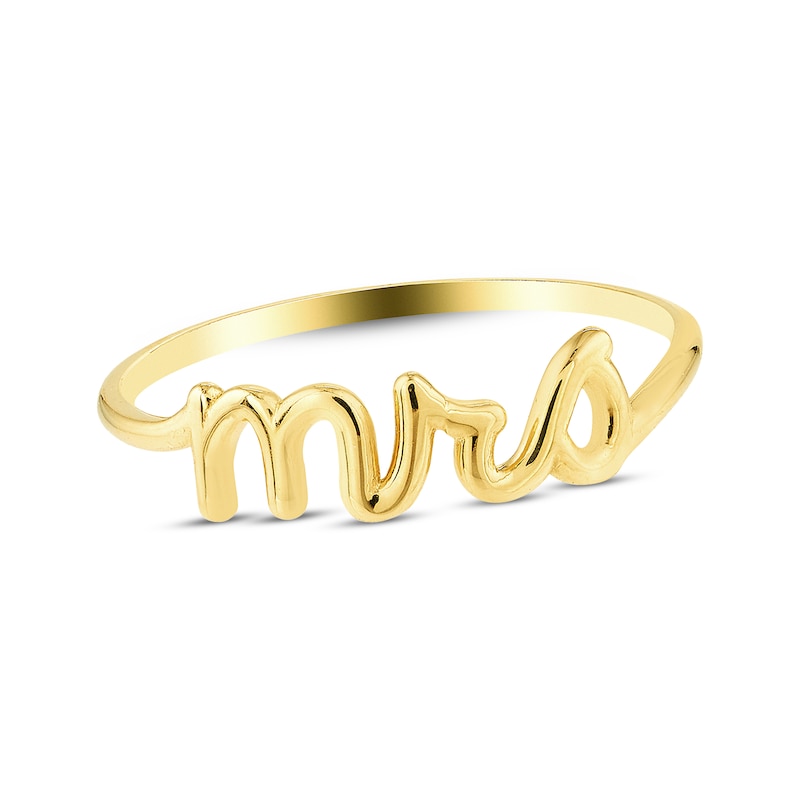 Main Image 1 of "Mrs." Fashion Ring 14K Yellow Gold
