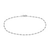Thumbnail Image 1 of Faceted Bead Station Chain Necklace Sterling Silver 36"