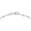 Thumbnail Image 3 of Faceted Bead Station Chain Necklace Sterling Silver 36"