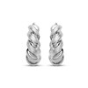 Thumbnail Image 2 of Twist Hoop Earrings Sterling Silver