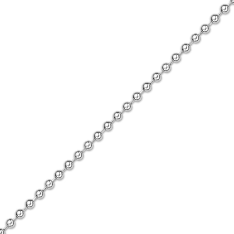 Main Image 2 of Bead Chain Necklace 4mm Solid Stainless Steel 22"