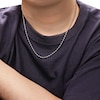 Thumbnail Image 4 of Bead Chain Necklace 4mm Solid Stainless Steel 22"