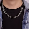 Thumbnail Image 4 of Curb Chain Necklace 11mm Solid Stainless Steel 22"