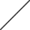 Thumbnail Image 2 of Wheat Chain Necklace 3mm Black Ion-Plated Solid Stainless Steel 22"