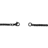 Thumbnail Image 3 of Wheat Chain Necklace 3mm Black Ion-Plated Solid Stainless Steel 24"