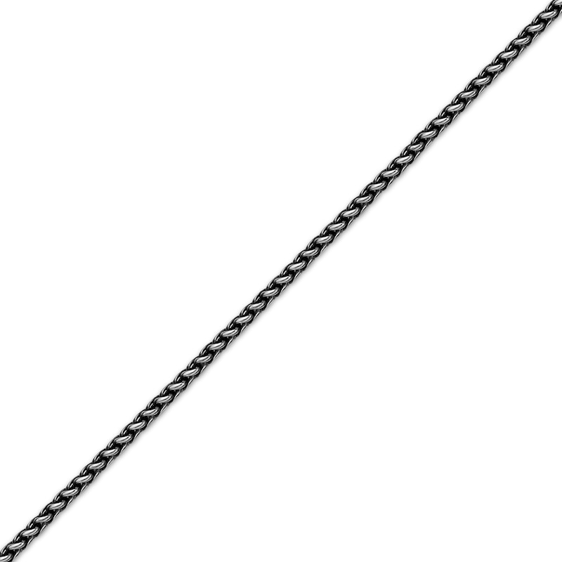 Main Image 2 of Wheat Chain Necklace 3mm Antique-Finish Solid Stainless Steel 22"