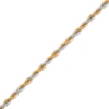 Thumbnail Image 2 of Rope Chain Necklace 3mm Yellow & White Ion-Plated Solid Stainless Steel 24"