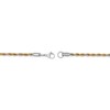 Thumbnail Image 3 of Rope Chain Necklace 3mm Yellow & White Ion-Plated Solid Stainless Steel 24"