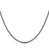 Thumbnail Image 1 of Curb Chain Necklace 2mm Black Ion-Plated Solid Stainless Steel 20"