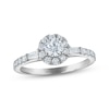 Thumbnail Image 1 of Adore Round-Cut Diamond Halo Engagement Ring 3/4 ct tw 10K White Gold