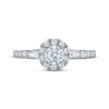Thumbnail Image 3 of Adore Round-Cut Diamond Halo Engagement Ring 3/4 ct tw 10K White Gold
