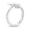 Thumbnail Image 2 of Lab-Created Opal & White Lab-Created Sapphire Dragonfly Deconstructed Ring Sterling Silver