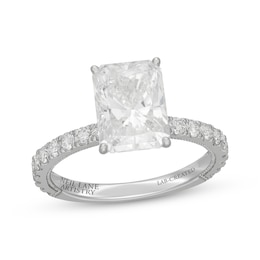 Neil Lane Artistry Emerald-Cut Lab-Grown Diamond Hidden Halo Engagement Ring 3-5/8 ct tw 14K White Gold