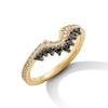 Thumbnail Image 1 of Neil Lane Black & White Diamond Notched Wedding Band 3/8 ct tw 14K Yellow Gold
