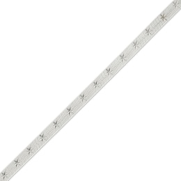 4.4mm Herringbone Chain Bracelet Solid Sterling Silver 18"