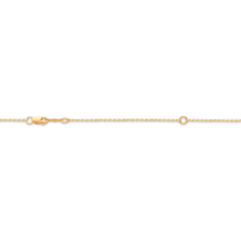 Main Image 3 of Memories Moments Magic Lab-Grown Diamond Three-Stone Twist Necklace 1 ct tw 14K Yellow Gold 18"