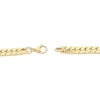 Thumbnail Image 3 of 5.8mm Flat Curb Chain Necklace Hollow 18K Yellow Gold 18"