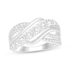 Thumbnail Image 1 of KAY Lab-Grown Diamonds Crossover Swirl Fashion Ring 1/2 ct tw Sterling Silver