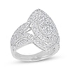 Thumbnail Image 1 of Multi-Diamond Marquise-Shaped Fashion Ring 2-1/2 ct tw 14K White Gold