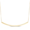 Thumbnail Image 1 of Curved Bar Necklace 10K Yellow Gold 18"