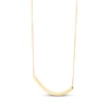 Thumbnail Image 2 of Curved Bar Necklace 10K Yellow Gold 18"