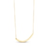 Thumbnail Image 3 of Curved Bar Necklace 10K Yellow Gold 18"