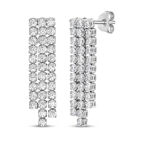 Diamond Drop Earrings 2 ct tw 14K White Gold