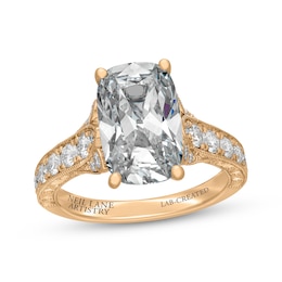 Neil Lane Artistry Heritage Cushion-Cut Lab-Grown Diamond Engagement Ring 4-3/4 ct tw 18K Yellow Gold