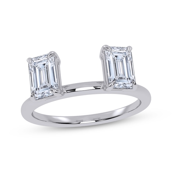 Adore Lab-Grown Diamonds Emerald-Cut Enhancer Band 1-1/5 ct tw 14K White Gold