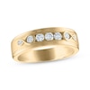 Thumbnail Image 0 of Every Moment Men's Diamond Wedding Band 1/2 ct tw 14K Yellow Gold