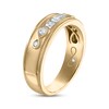 Thumbnail Image 1 of Every Moment Men's Diamond Wedding Band 1/2 ct tw 14K Yellow Gold