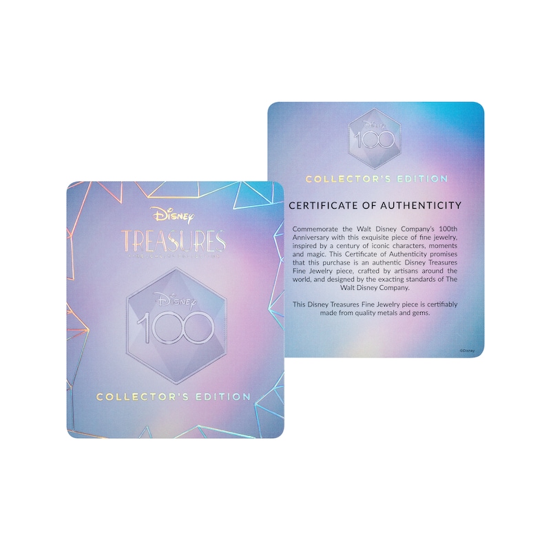 Main Image 5 of Disney Treasures Mickey Mouse Garnet & Diamond Accent Necklace Sterling Silver & 10K Rose Gold 19”