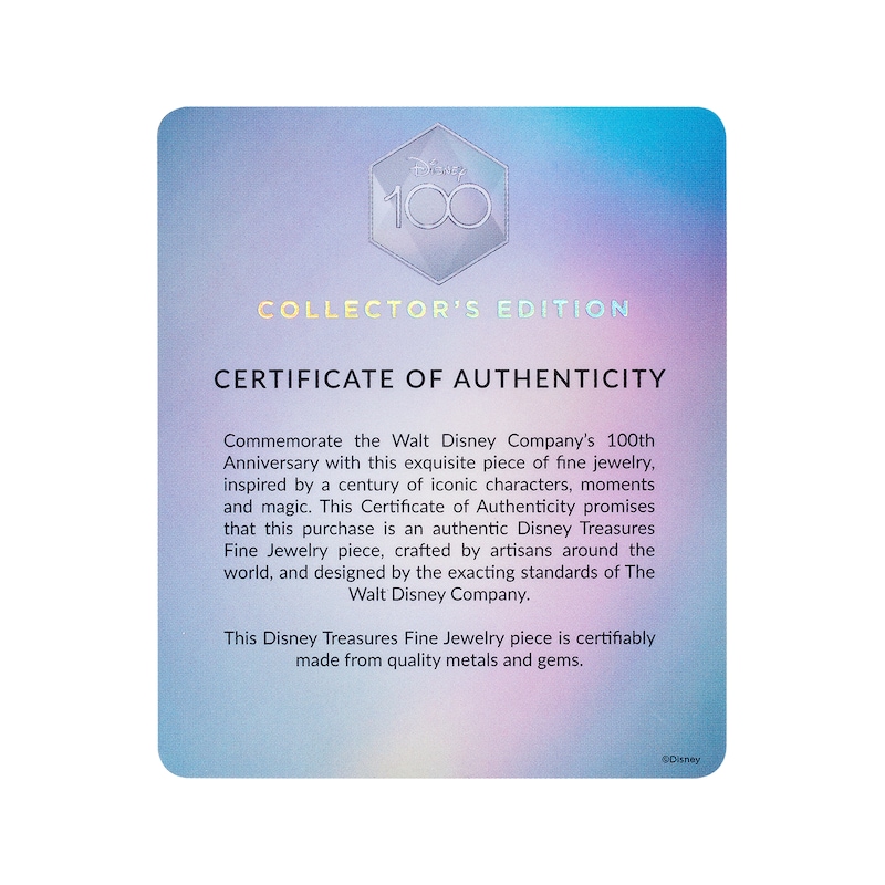 Main Image 7 of Disney Treasures Mickey Mouse Garnet & Diamond Accent Necklace Sterling Silver & 10K Rose Gold 19”