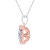Thumbnail Image 2 of Multi-Diamond  Necklace 1/2 ct tw 10K Two-Tone Gold 18"