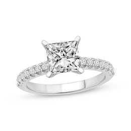 Lab-Created Diamonds by KAY Princess-Cut Engagement Ring 2-1/4 ct tw 14K White Gold