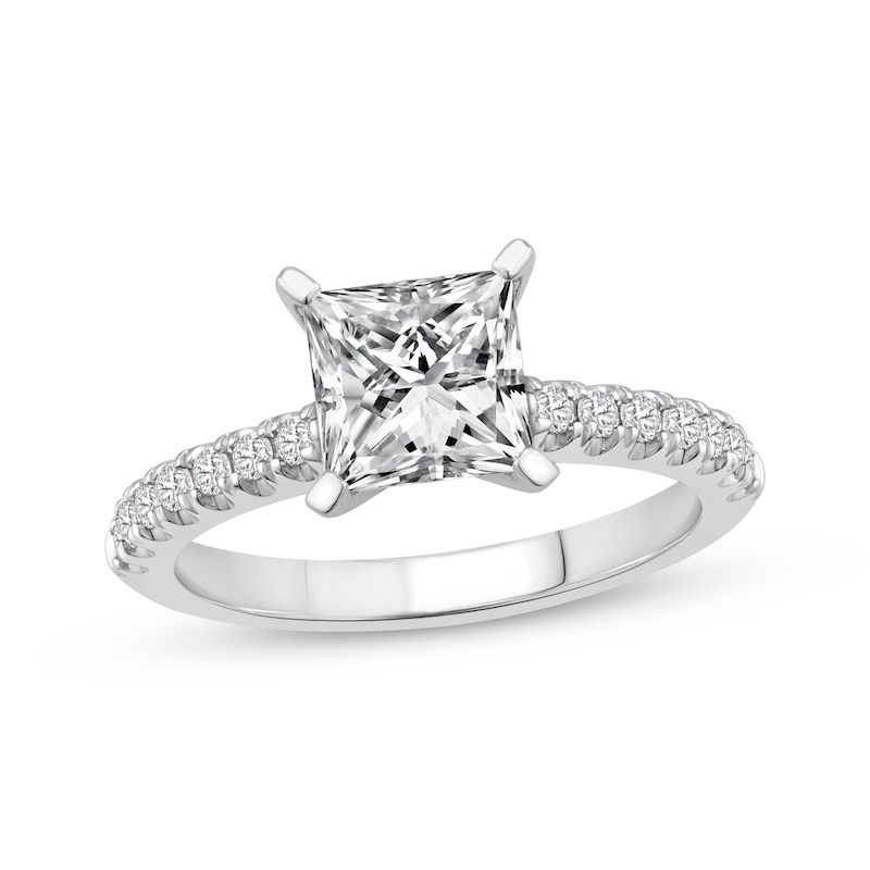 Lab-Created Diamonds by KAY Princess-Cut Engagement Ring 2-1/4 ct tw 14K White Gold