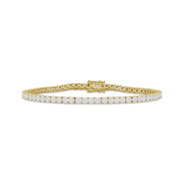 Men's Diamond Tennis Bracelet 1-1/4 ct tw 10K Yellow Gold 8.5"
