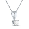 Thumbnail Image 3 of Diamond Solitaire Gift Set 1/2 ct tw 10K White Gold 18" (J/I3)