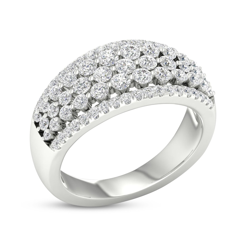 Main Image 2 of KAY Lab-Grown Diamonds Five-Row Ring 1 ct tw 14K White Gold