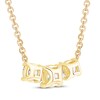 Thumbnail Image 3 of KAY Lab-Grown Diamonds Three-Stone Necklace 1-1/2 ct tw 14K Yellow Gold 18"