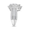 Thumbnail Image 2 of Multi-Diamond Pear Halo Engagement Ring 2 ct tw 10K White Gold