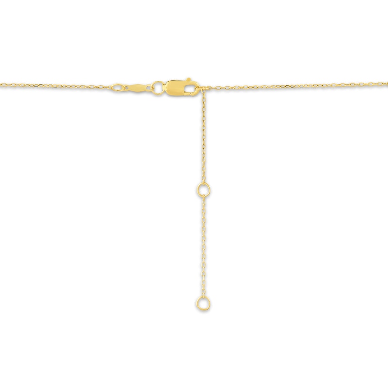 Main Image 3 of Mama Heart Cutout Bar Necklace 10K Yellow Gold 17.75"