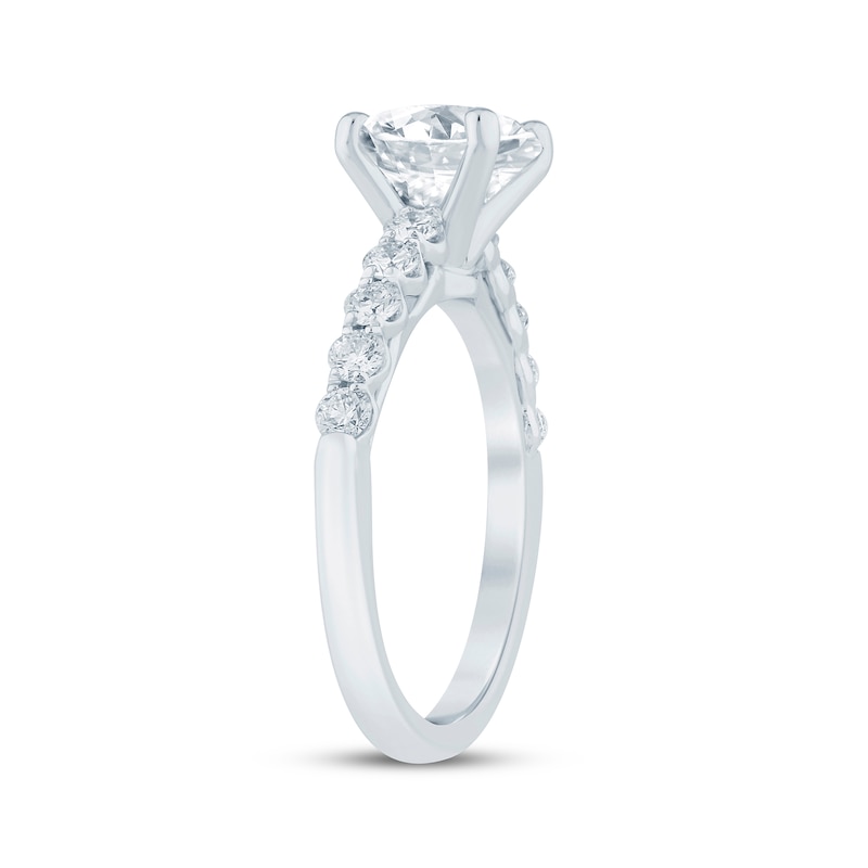 Main Image 2 of Lab-Grown Diamonds Round-Cut Engagement Ring 2-1/2 ct tw 14K White Gold