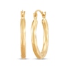 Thumbnail Image 2 of Textured Hoop Earrings Set 14K Yellow Gold