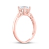 Thumbnail Image 2 of Multi-Diamond Promise Ring 1/5 ct tw 10K Rose Gold