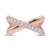 Thumbnail Image 3 of Diamond Crisscross Orbit Ring 1/2 ct tw 14K Rose Gold