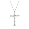 Thumbnail Image 3 of KAY Lab-Grown diamonds Cross Necklace 2 ct tw 14K White Gold 18"