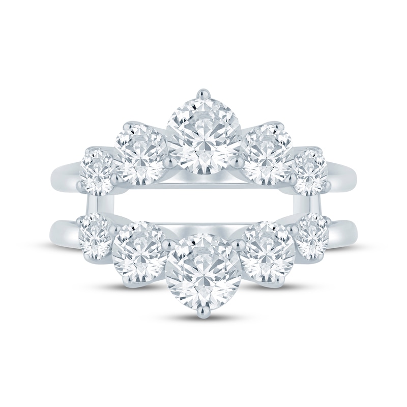 Main Image 4 of Adore Lab-Grown Diamond Graduated Chevron Enhancer Ring 2 ct tw 14K White Gold