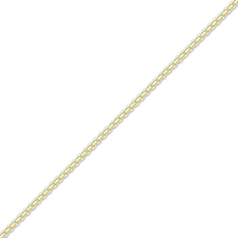 Main Image 1 of 2.4mm Diamond-Cut Box Chain Necklace Solid 10K Yellow Gold 20"