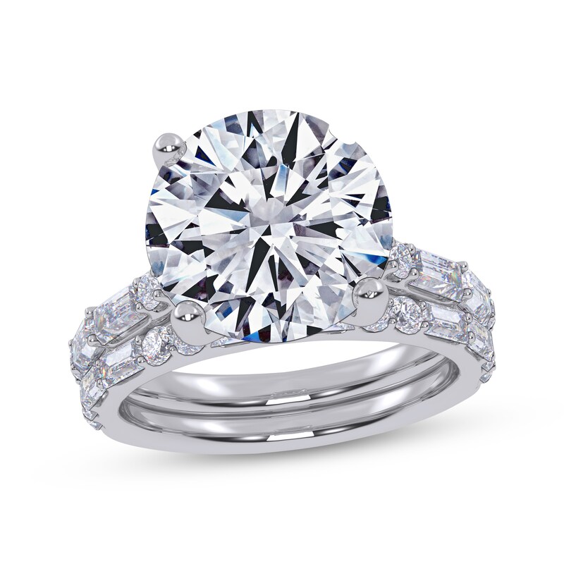 Main Image 1 of Adore Round-Cut Lab-Grown Diamond Bridal Set 5 ct tw 14K White Gold